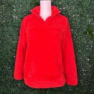 Eddie Bauer Vibrant Red Women's Quarter Zip